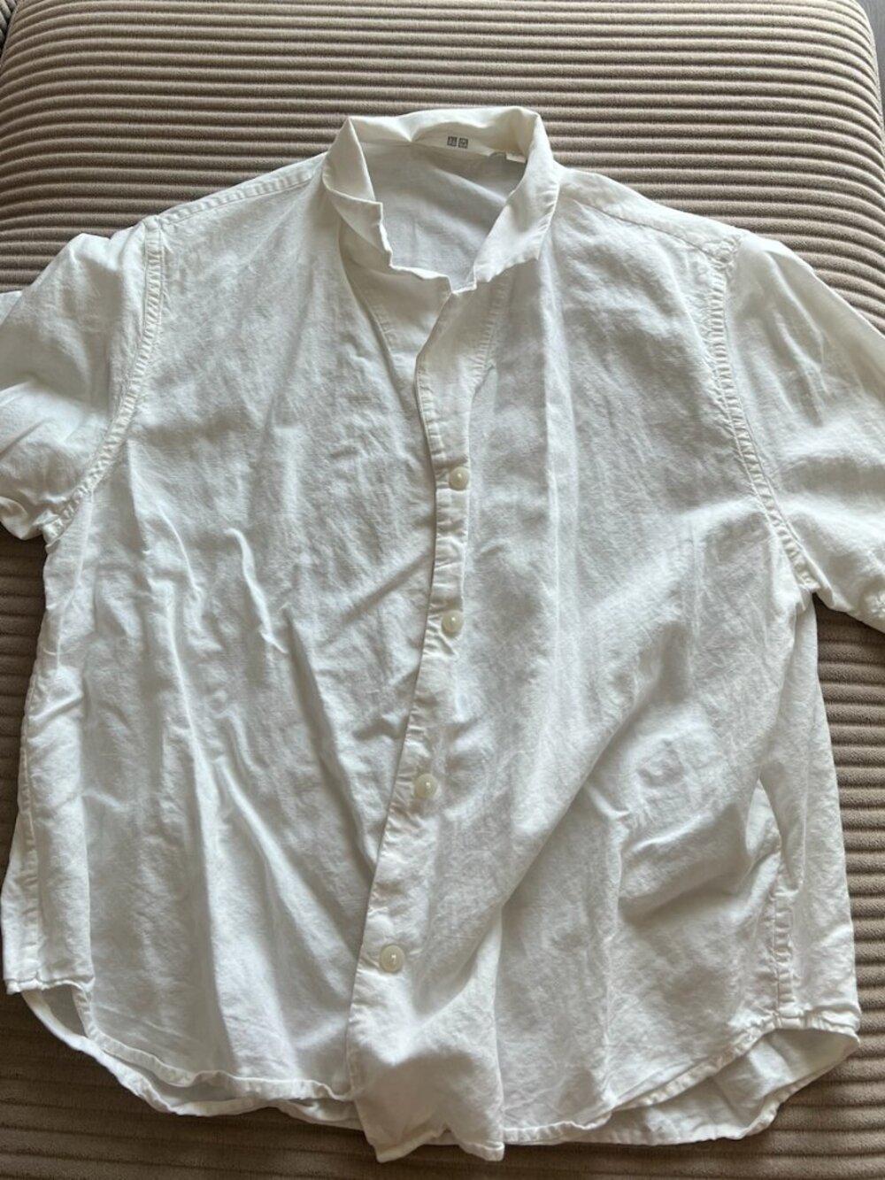 Linen Button-Up Shirt – Size S